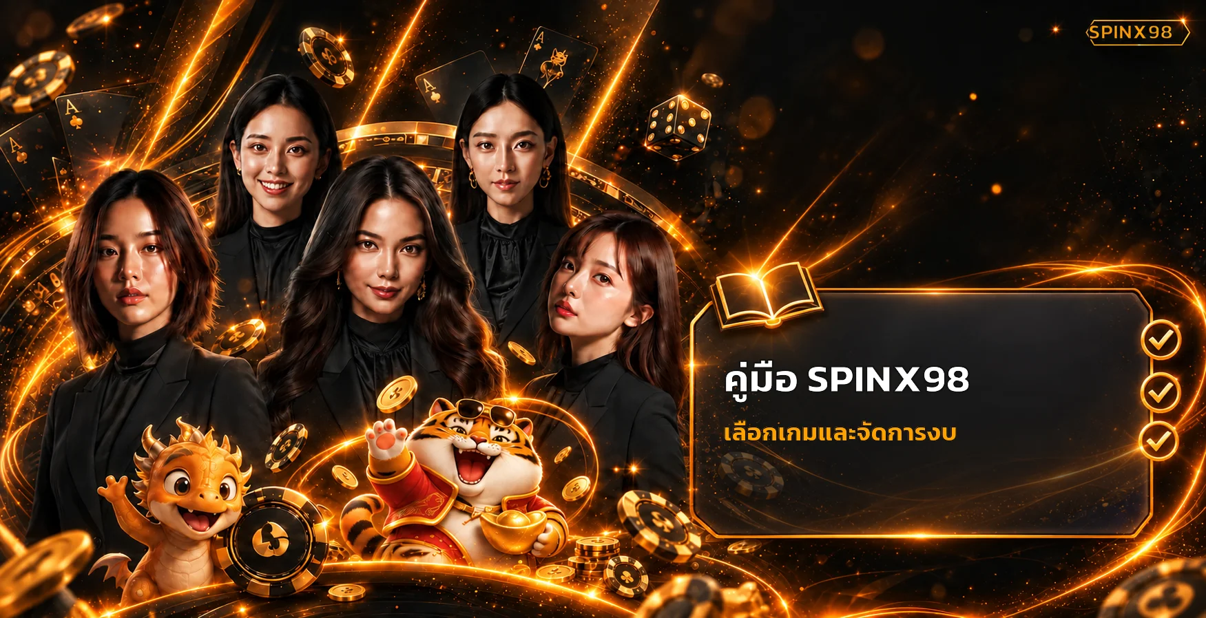 SPINX98 คู่มือสมัคร เลือกเกม ฝากถอน สำหรับมือใหม่