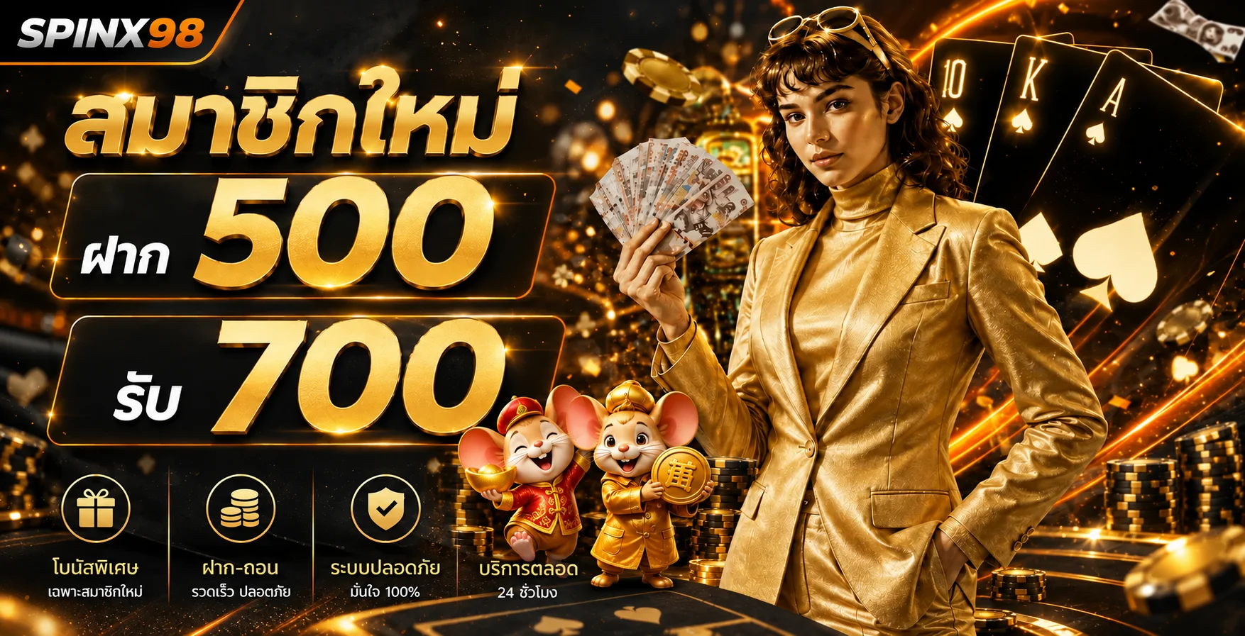 SPINX98 สล็อตเว็บตรง คาสิโนสด ฝากถอนออโต้